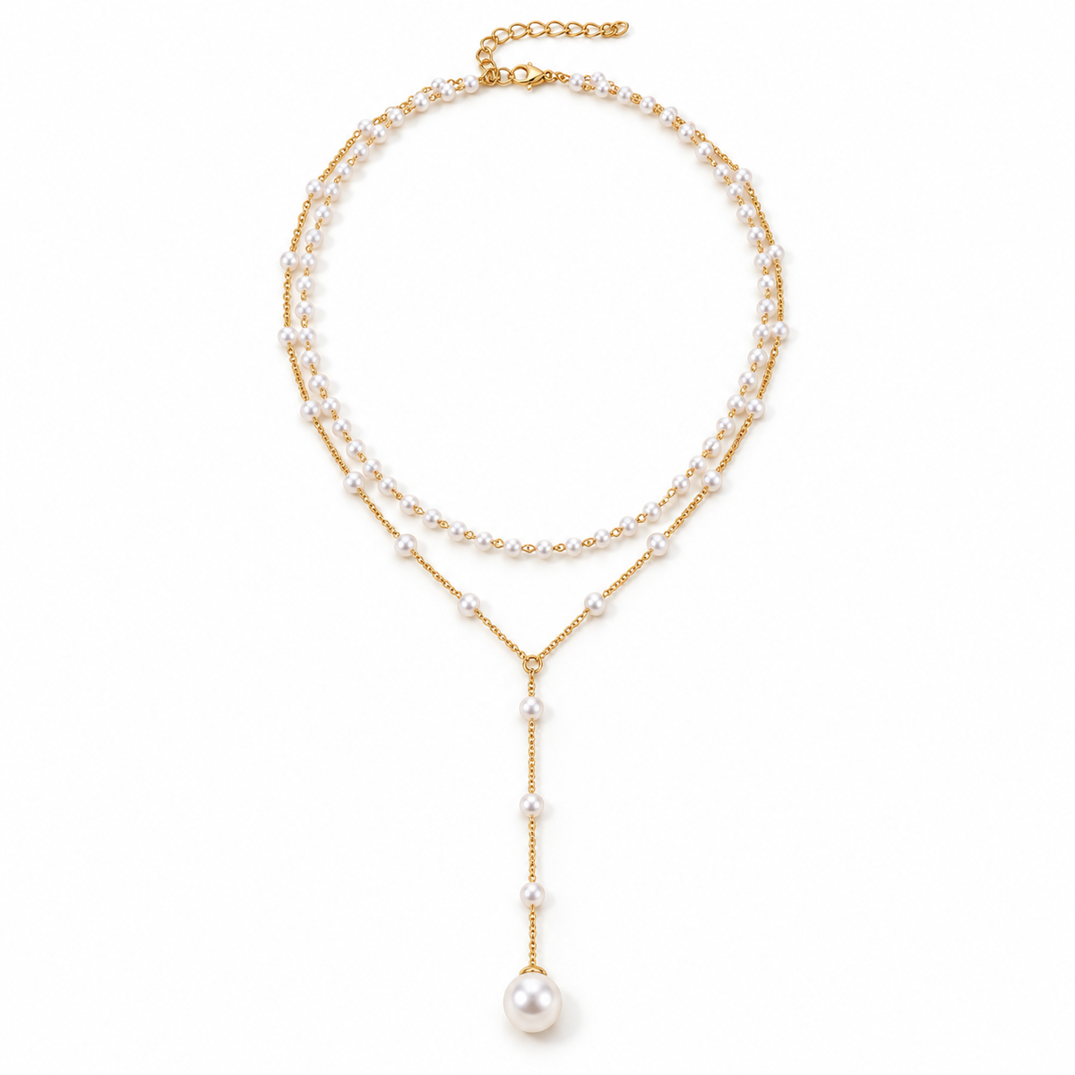 Seraphina Perlenkette – Gold