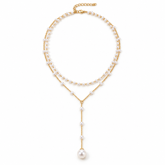 Seraphina Perlenkette – Gold