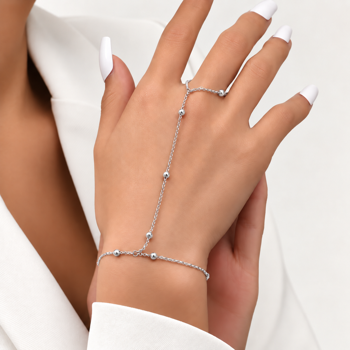 Naya Armband-Ring - Silber