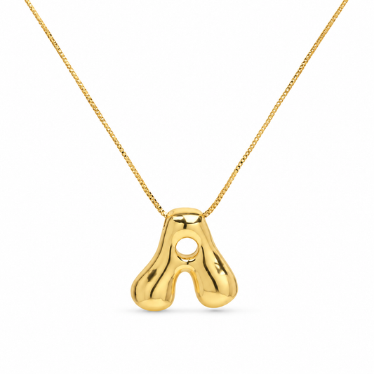Buchstaben Halskette - Gold