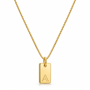 Flache Halskette - Gold