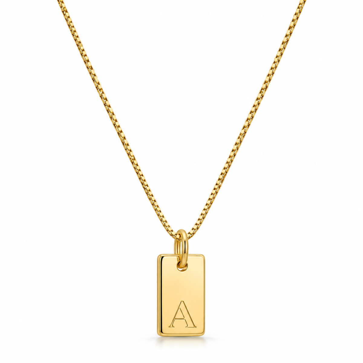 Flache Halskette - Gold