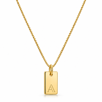 Flache Halskette - Gold