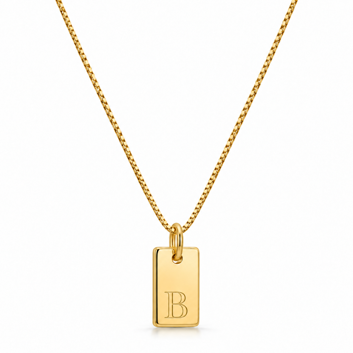 Flache Halskette - Gold