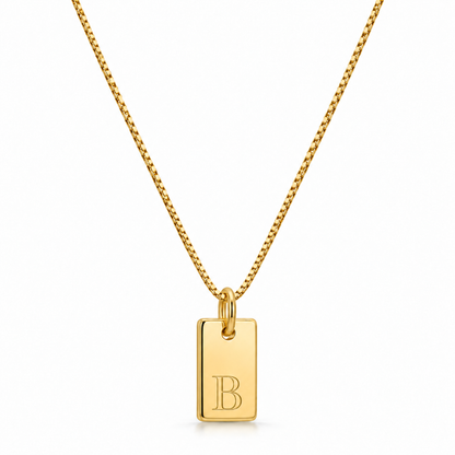 Flache Halskette - Gold