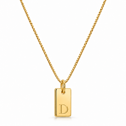 Flache Halskette - Gold