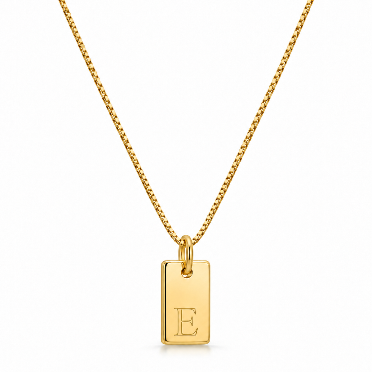 Flache Halskette - Gold