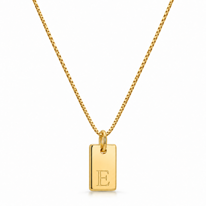 Flache Halskette - Gold