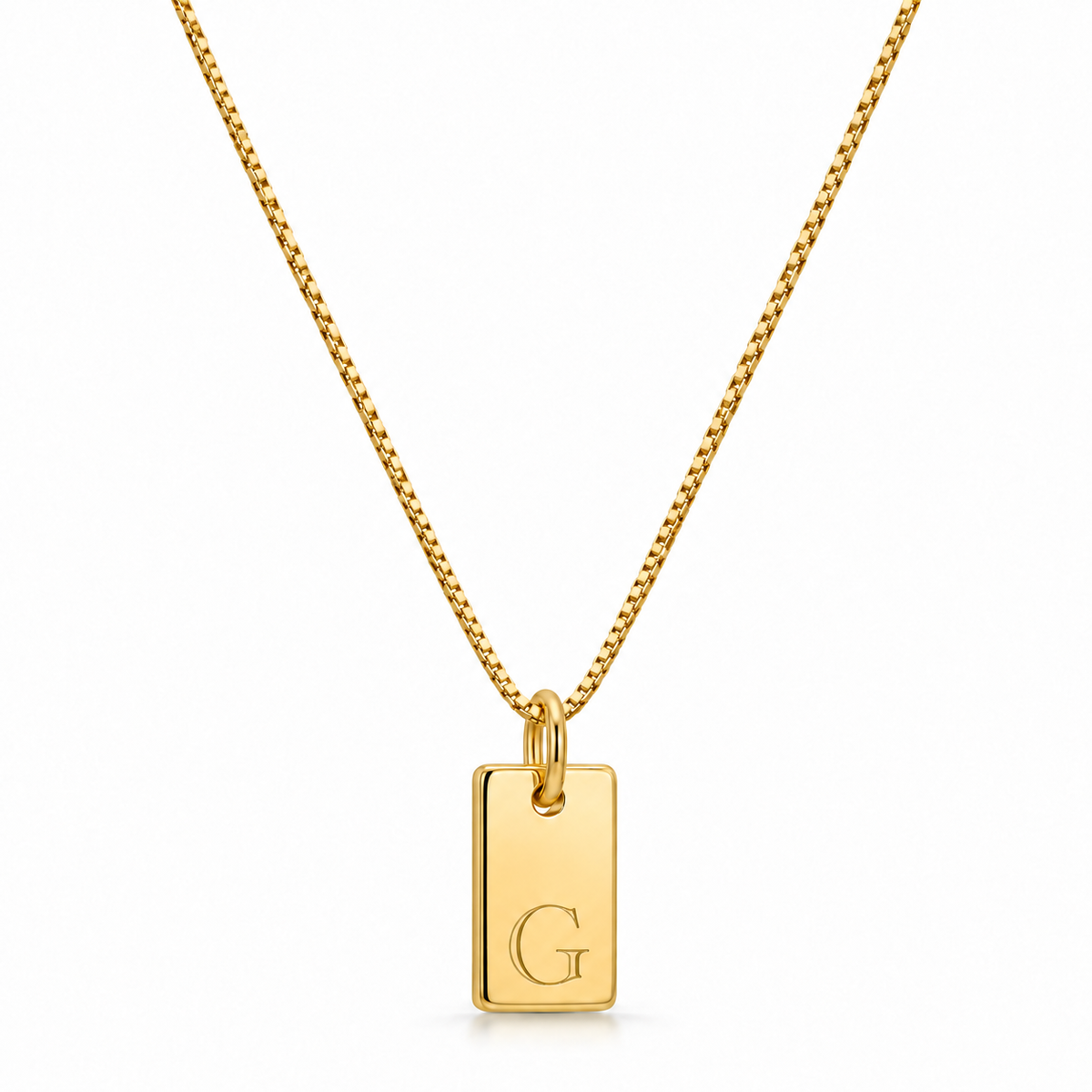 Flache Halskette - Gold