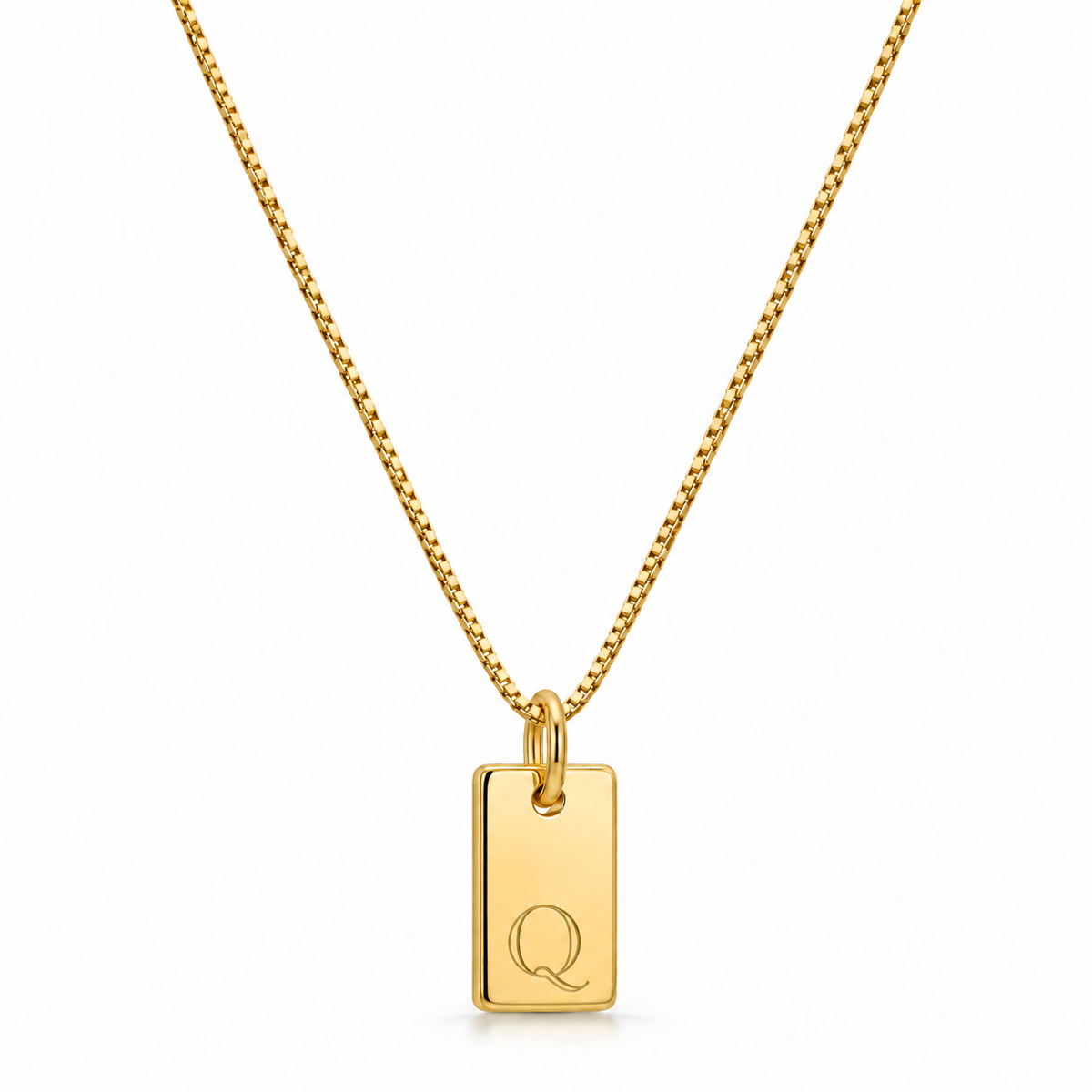 Flache Halskette - Gold