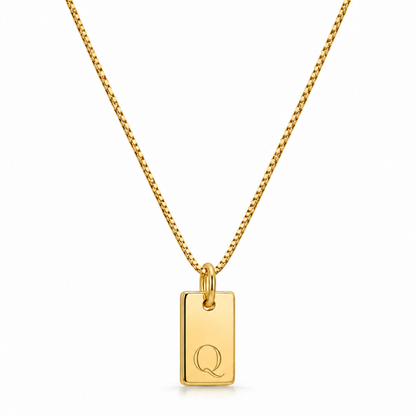 Flache Halskette - Gold