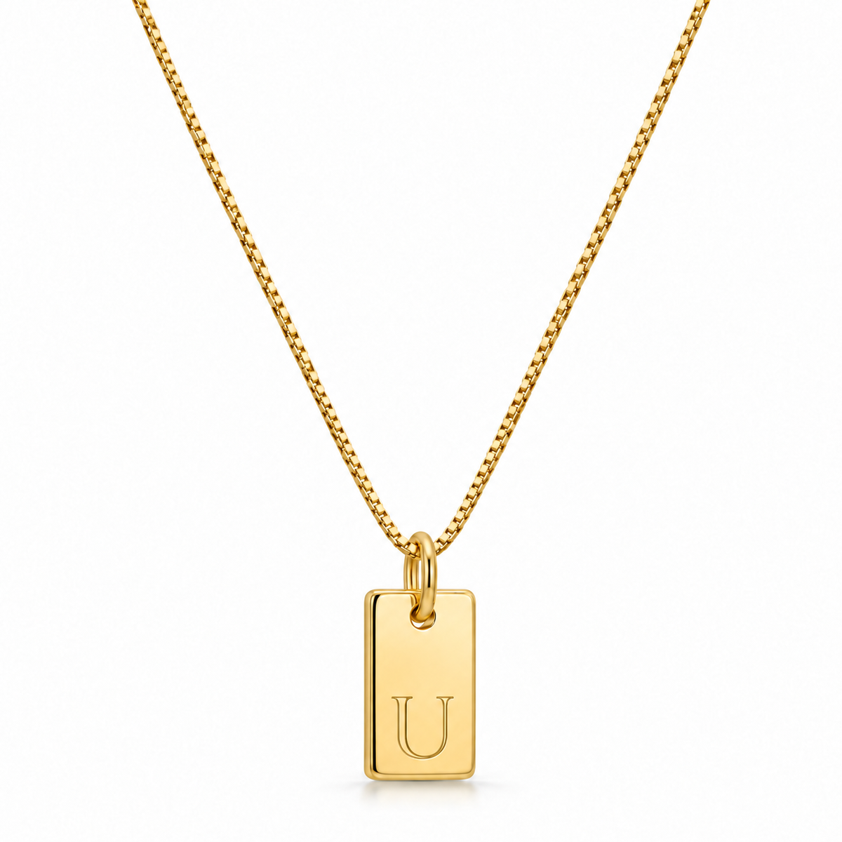 Flache Halskette - Gold