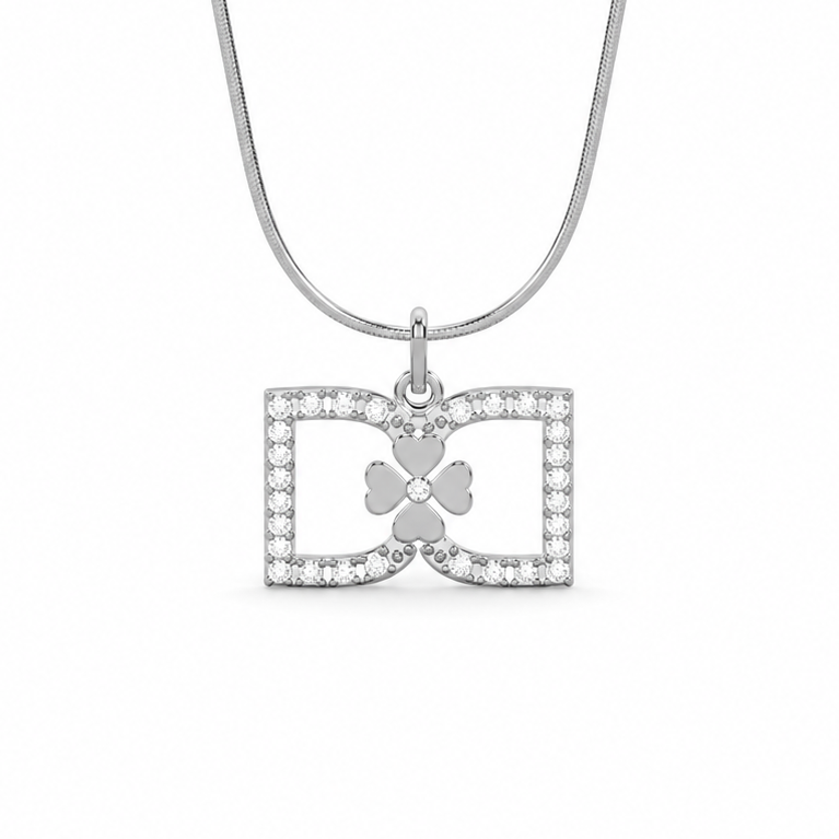 DD Halskette Diamanten - Silber