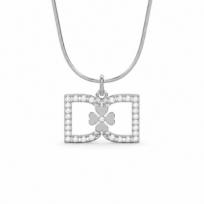 DD Halskette Diamanten - Silber