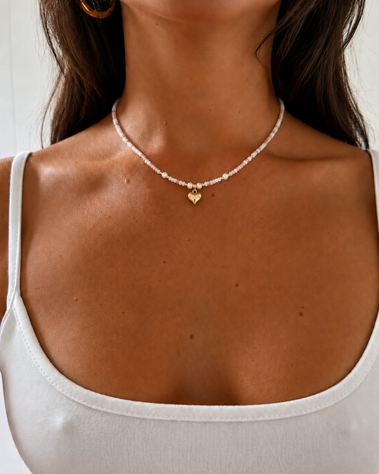 Elia Herz Perlenkette - Gold