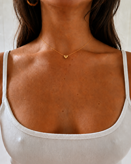 Herz Halskette Petit - Gold