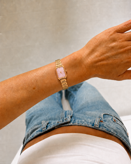 Aira Uhr - Gold / Pink