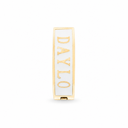 Classic Earrings - Gold/White