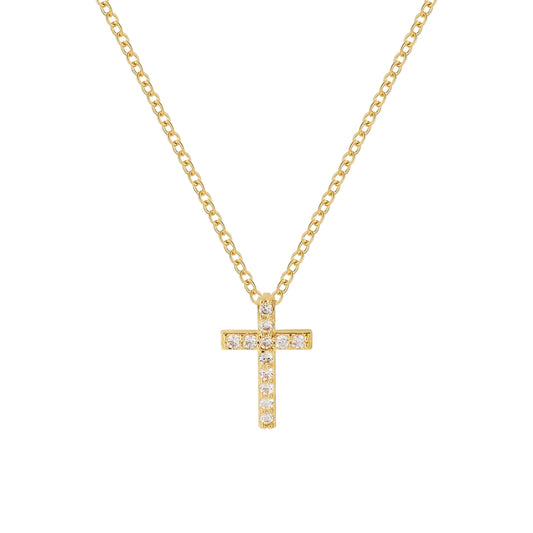 Cross Halskette - Gold