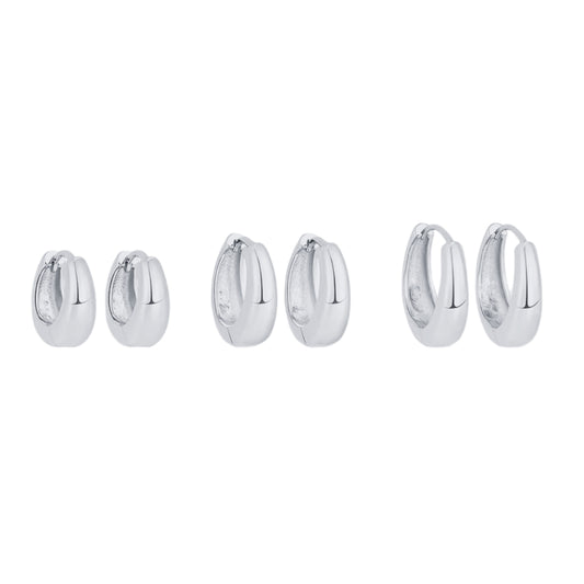 DAYLO Hoops Set - Silber
