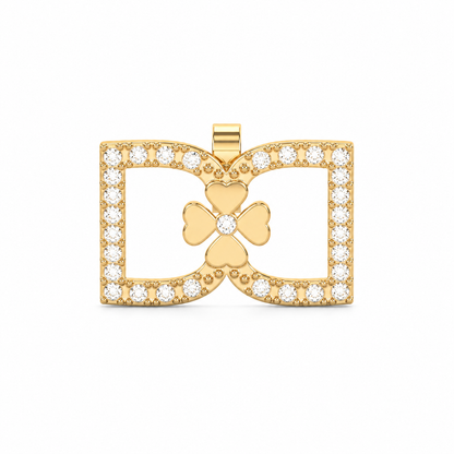 DD Earrings Diamonds - Gold