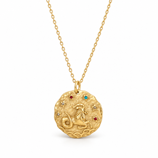 Celestia Sternzeichen-Halskette - Gold / Steinbock
