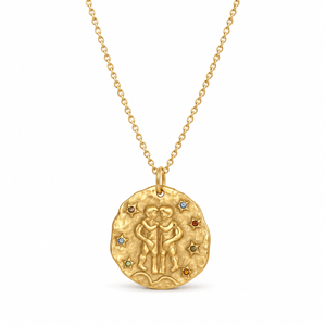 Celestia Sternzeichen-Halskette - Gold / Zwillinge