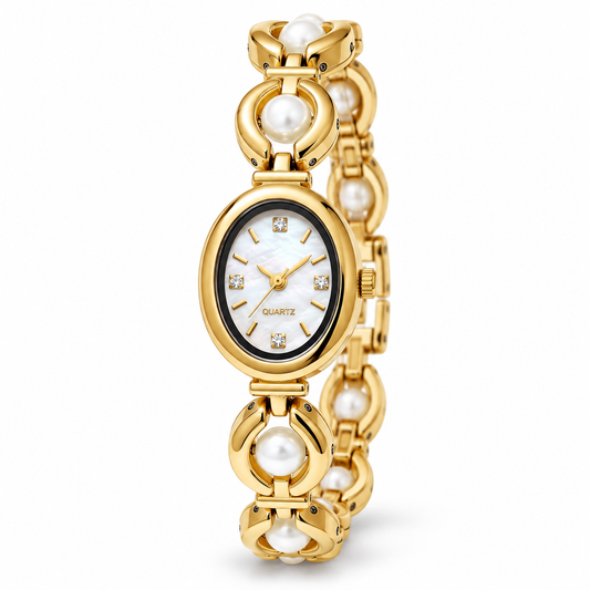 Angelina Uhr - Gold / Weiß