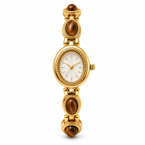 Amalfi Uhr - Gold / Braun / Weiß