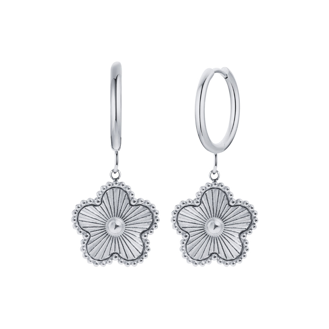 Evelia Bloom Oorringen - Zilver