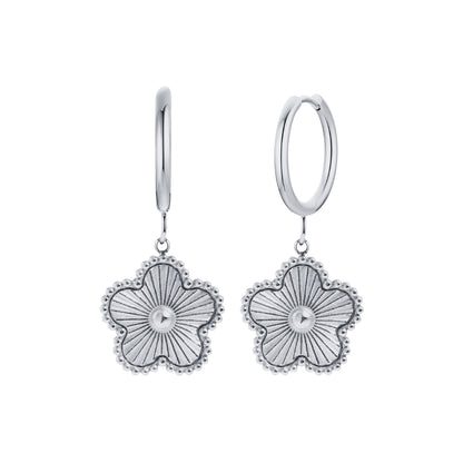 Evelia Bloom Oorringen - Zilver