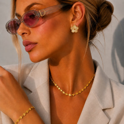 Evelia Bloom Ohrstecker - Gold