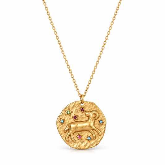 Celestia Sternzeichen-Halskette - Gold / Widder