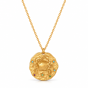 Celestia Sternzeichen-Halskette - Gold / Krebs