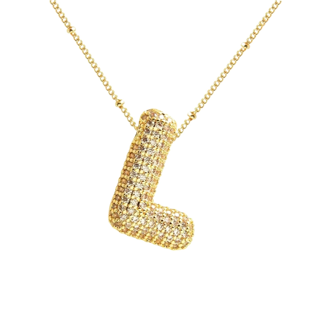 Stevige Letterketting - Goud