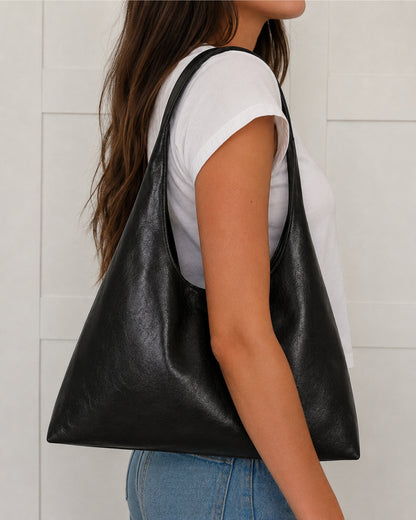 Nola Tasche - Schwarzes Leder
