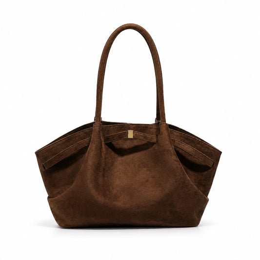 Noor Tasche - Kaffeefarbenes Leder