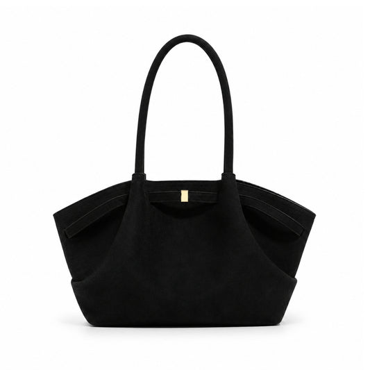 Noor Tasche - Schwarzes Leder