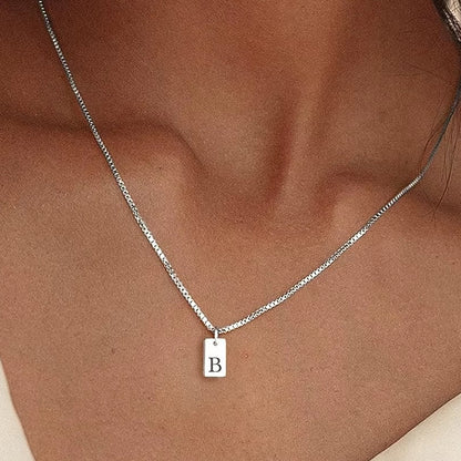 Platt Halsband - Silver