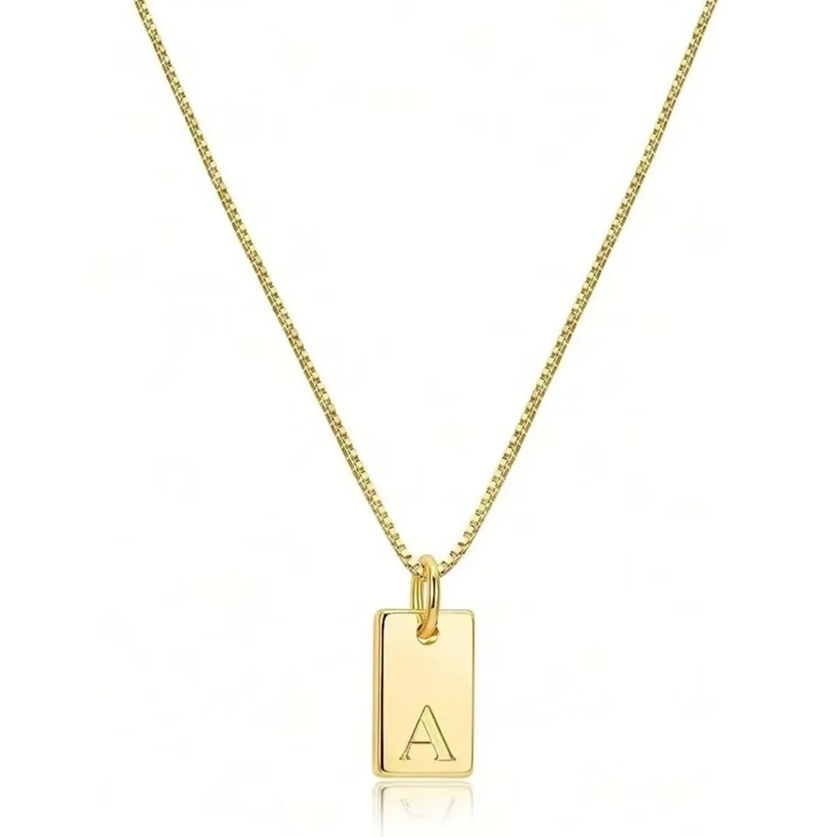 Platte Ketting - Goud