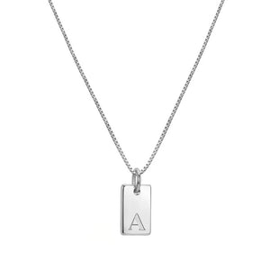 Platte Halsketting - Zilver