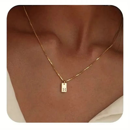 Platte Ketting - Goud