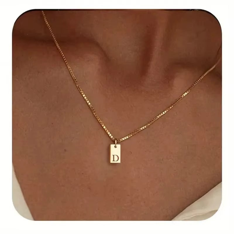Platte Ketting - Goud