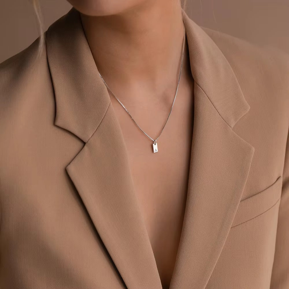 Platt Halsband - Silver