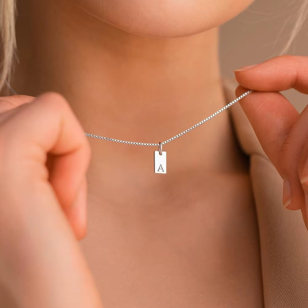 Platt Halsband - Silver