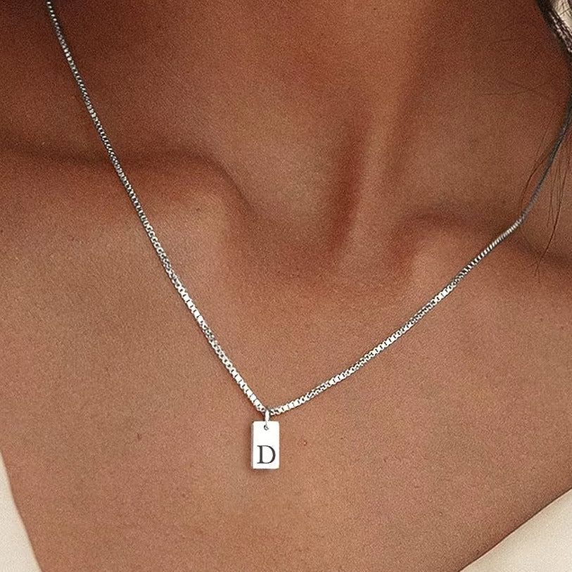 Platt Halsband - Silver