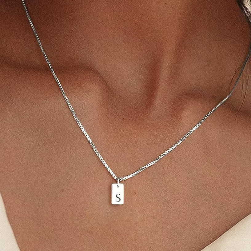 Platt Halsband - Silver