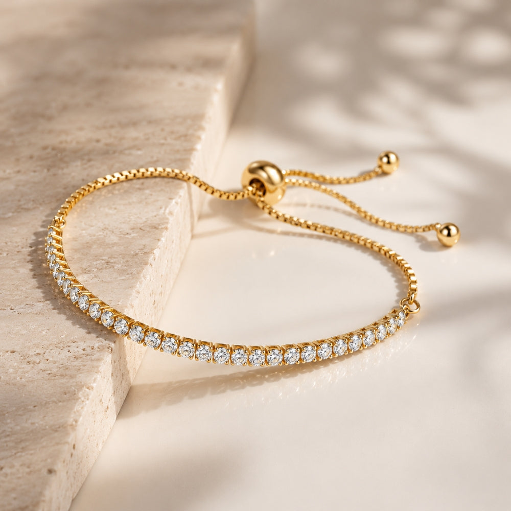 Tennisarmband Diamanten - Goud