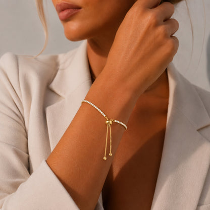 Tennisarmband Diamanten - Goud