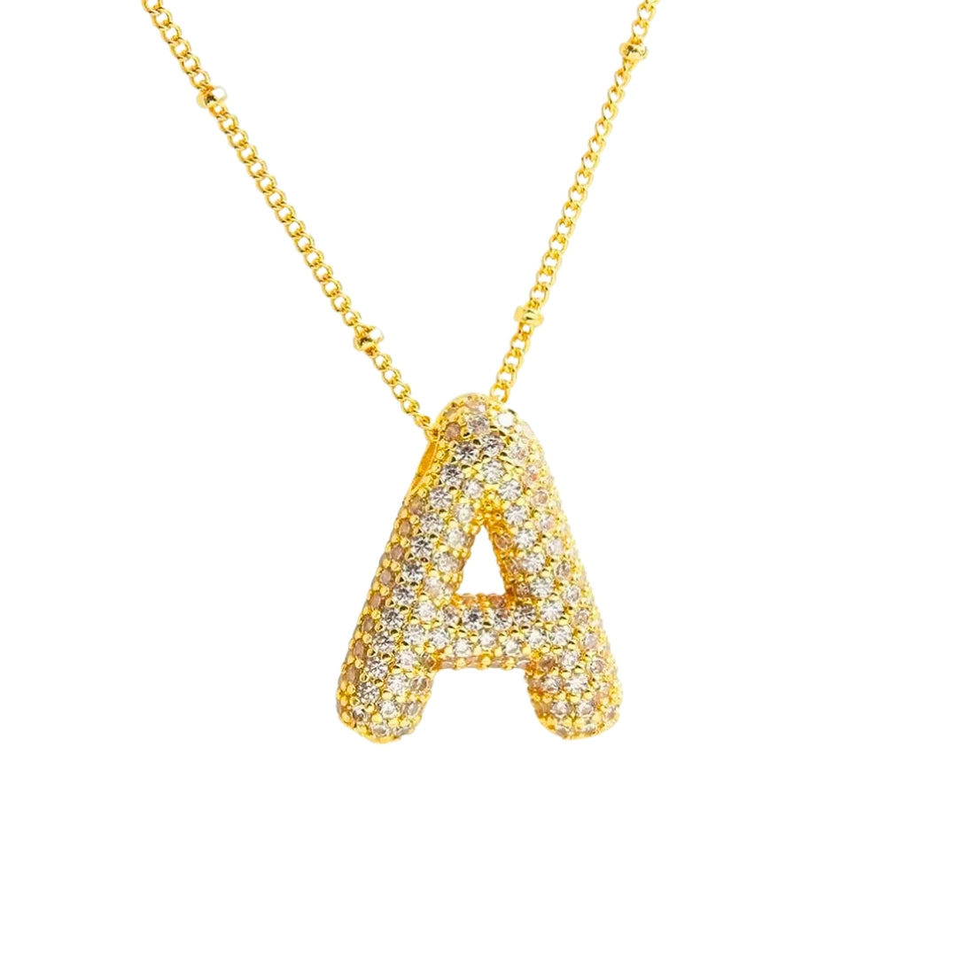 Stevige Letterketting - Goud